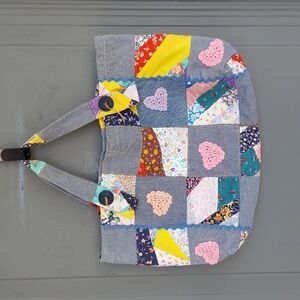 Handmade Patchwork Tote Bag - Multicolor